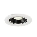 SLV LED Ceiling recessed luminaire NUMINOS® GIMBLE S, 4000K, 20°, white/black