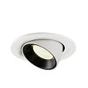 SLV LED Ceiling recessed luminaire NUMINOS® GIMBLE S, 4000K, 20°, white/black