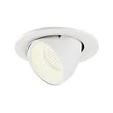 LED Ceiling recessed luminaire NUMINOS® GIMBLE S, 4000K, 20°, white