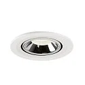 SLV LED Ceiling recessed luminaire NUMINOS® GIMBLE S, 4000K, 40°, white/chrome