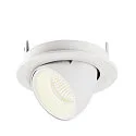 SLV LED Deckeneinbauleuchte NUMINOS® GIMBLE S, 4000K, 55°, Weiß