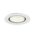 SLV LED Deckeneinbauleuchte NUMINOS® GIMBLE S, 4000K, 55°, Weiß
