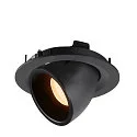 SLV LED Ceiling recessed luminaire NUMINOS® GIMBLE M, 2700K, 20°, black