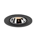 SLV LED Ceiling recessed luminaire NUMINOS® GIMBLE M, 2700K, 40°, black/chrome