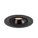 SLV LED Ceiling recessed luminaire NUMINOS® GIMBLE M, 2700K, 55°, black