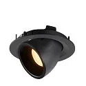SLV LED Ceiling recessed luminaire NUMINOS® GIMBLE M, 3000K, 55°, black