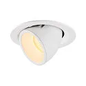LED Ceiling recessed luminaire NUMINOS® GIMBLE M, 3000K, 55°, white