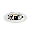 SLV LED Deckeneinbauleuchte NUMINOS® GIMBLE M, 3000K, 55°, Weiß / Chrom