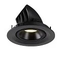 SLV LED Deckeneinbauleuchte NUMINOS® GIMBLE M, 4000K, 20°, Schwarz