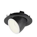 SLV LED Deckeneinbauleuchte NUMINOS® GIMBLE M, 4000K, 20°, Schwarz / Weiß