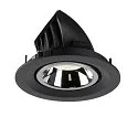 SLV LED Ceiling recessed luminaire NUMINOS® GIMBLE M, 4000K, 20°, black/chrome