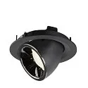 SLV LED Ceiling recessed luminaire NUMINOS® GIMBLE M, 4000K, 20°, black/chrome