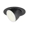 LED Ceiling recessed luminaire NUMINOS® GIMBLE M, 4000K, 40°, black/white