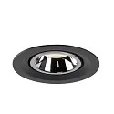 SLV LED Deckeneinbauleuchte NUMINOS® GIMBLE M, 4000K, 55°, Schwarz / Chrom