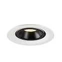 SLV LED Ceiling recessed luminaire NUMINOS® GIMBLE M, 4000K, 55°, white/black