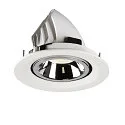 SLV LED Deckeneinbauleuchte NUMINOS® GIMBLE M, 4000K, 55°, Weiß / Chrom