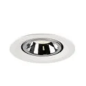 SLV LED Deckeneinbauleuchte NUMINOS® GIMBLE M, 4000K, 55°, Weiß / Chrom