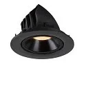SLV LED Ceiling recessed luminaire NUMINOS® GIMBLE L, 2700K, 20°, black