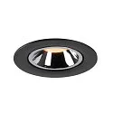 SLV LED Ceiling recessed luminaire NUMINOS® GIMBLE L, 2700K, 20°, black/chrome