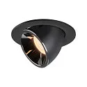 LED Ceiling recessed luminaire NUMINOS® GIMBLE L, 2700K, 40°, black/chrome