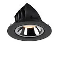 SLV LED Ceiling recessed luminaire NUMINOS® GIMBLE L, 2700K, 55°, black/chrome