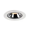 SLV LED Ceiling recessed luminaire NUMINOS® GIMBLE L, 2700K, 20°, white/chrome