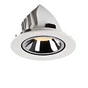 SLV LED Ceiling recessed luminaire NUMINOS® GIMBLE L, 2700K, 40°, white/chrome