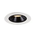 SLV LED Ceiling recessed luminaire NUMINOS® GIMBLE L, 2700K, 55°, white/black