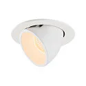 LED Ceiling recessed luminaire NUMINOS® GIMBLE L, 2700K, 55°, white