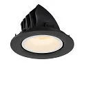 SLV LED Ceiling recessed luminaire NUMINOS® GIMBLE L, 3000K, 40°, black/white