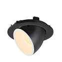 SLV LED Ceiling recessed luminaire NUMINOS® GIMBLE L, 3000K, 40°, black/white