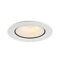 SLV LED Ceiling recessed luminaire NUMINOS® GIMBLE L, 3000K, 40°, white
