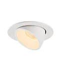 SLV LED Ceiling recessed luminaire NUMINOS® GIMBLE L, 3000K, 40°, white