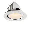 SLV LED Deckeneinbauleuchte NUMINOS® GIMBLE L, 3000K, 55°, Weiß