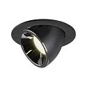LED Ceiling recessed luminaire NUMINOS® GIMBLE L, 4000K, 40°, black/chrome