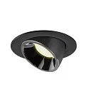 SLV LED Ceiling recessed luminaire NUMINOS® GIMBLE L, 4000K, 40°, black/chrome