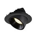SLV LED Deckeneinbauleuchte NUMINOS® GIMBLE L, 4000K, 55°, Schwarz