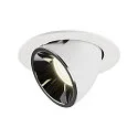 LED Ceiling recessed luminaire NUMINOS® GIMBLE L, 4000K, 20°, white/chrome