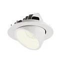 SLV LED Deckeneinbauleuchte NUMINOS® GIMBLE L, 4000K, 40°, Weiß