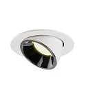 SLV LED Ceiling recessed luminaire NUMINOS® GIMBLE L, 4000K, 40°, white/chrome