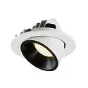 SLV LED Ceiling recessed luminaire NUMINOS® GIMBLE L, 4000K, 55°, white/black