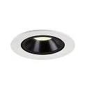 SLV LED Ceiling recessed luminaire NUMINOS® GIMBLE L, 4000K, 55°, white/black