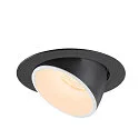 SLV LED Ceiling recessed luminaire NUMINOS® GIMBLE XL, 2700K, 20°, black/white