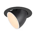 LED Ceiling recessed luminaire NUMINOS® GIMBLE XL, 2700K, 40°, black/white