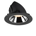 SLV LED Deckeneinbauleuchte NUMINOS® GIMBLE XL, 2700K, 40°, Schwarz / Chrom