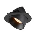 SLV LED Deckeneinbauleuchte NUMINOS® GIMBLE XL, 2700K, 55°, Schwarz