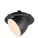 SLV LED Deckeneinbauleuchte NUMINOS® GIMBLE XL, 2700K, 55°, Schwarz / Weiß