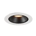 SLV LED Ceiling recessed luminaire NUMINOS® GIMBLE XL, 2700K, 20°, white/black
