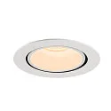 SLV LED Deckeneinbauleuchte NUMINOS® GIMBLE XL, 2700K, 20°, Weiß