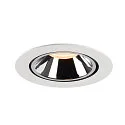 SLV LED Ceiling recessed luminaire NUMINOS® GIMBLE XL, 2700K, 20°, white/chrome